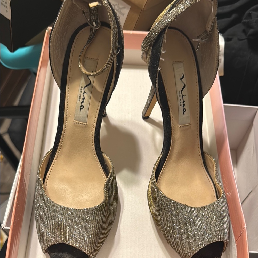 Nina Women's Silver Heels